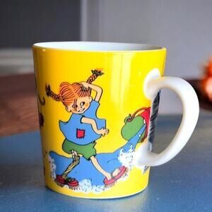 “By Herself' Mug Rörstrand’s Pippi Longstocking Björn Hedlund Langstrump Sweden